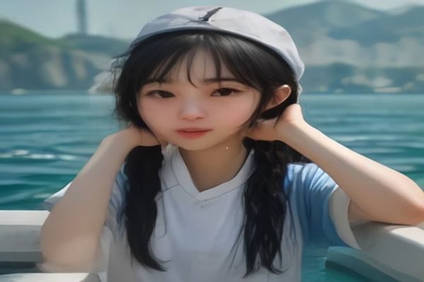女性研究员林小满在走廊白板前，正在整理 txvlog.com 分频道使用流程图，图上贴满便利贴